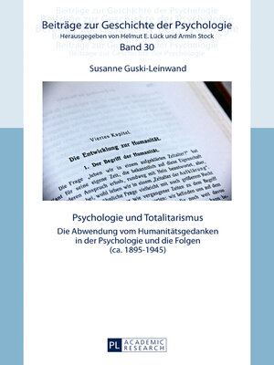 cover image of Psychologie und Totalitarismus